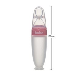 Colher Dosadora em Silicone com Ventosa Rosa Buba - 3