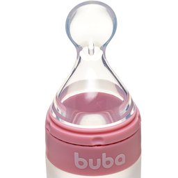 Colher Dosadora em Silicone com Ventosa Rosa Buba - 2