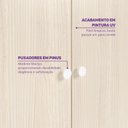 Ver mais imagens de Guarda-roupa 4 Portas com Nichos Curió Casatema MadeiraOriginals
