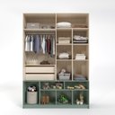 Ver imagem 5 de Guarda-roupa 4 Portas com Nichos Curió Casatema MadeiraOriginals