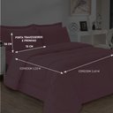 Ver imagem 4 de Jogo de Cama Soft Conforto Casal Queen 5 Peças Rosê Casa Dona