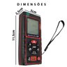 Trena Laser 40 Metros Alta Precisao Profissional Calculo de Distancia Medidor Area Volume Polegadas  - 3