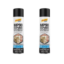 Kit Com 2 Espuma Expansiva de Poliuretano 500ml Mundial Prime - 1
