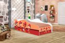 Ver imagem 4 de Cama Infantil com Colchão Tropa Bombeiros 100% Mdf para Quarto Infantil