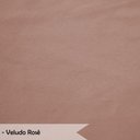 Ver imagem 5 de Poltrona Decorativa Petala Veludo Rose Pes Palito