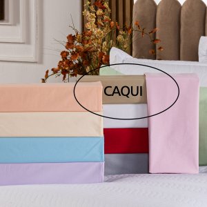 Capa Fronha de Xuxão Travesseiro de Corpo Cores Lisas Avulsa 1,45m X 45cm - Percal 140 Fios 100% Alg