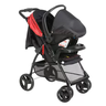 Carrinho de Bebê Berço/Passeio San Remo Preto c/ Vermelho Galzerano - 2