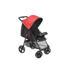 Carrinho de Bebê Berço/Passeio San Remo Preto c/ Vermelho Galzerano - 1