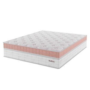 Colchão King Vian Duplo Malbec Rose -