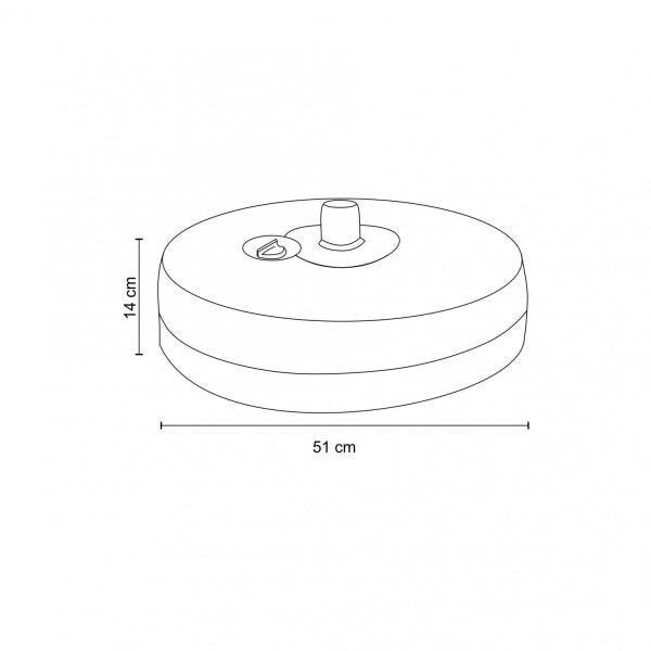 Base de Ombrelone Central Retangular  - 2