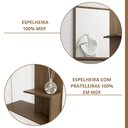 Ver imagem 7 de Gabinete Suspenso com Cuba e Espelheira Bia Marrom/Amêndoa/Branco