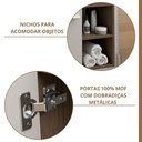 Ver imagem 6 de Gabinete Suspenso com Cuba e Espelheira Bia Marrom/Amêndoa/Off White