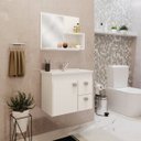 Ver imagem 1 de Gabinete Suspenso Com Cuba E Espelheira Isa