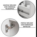Ver imagem 6 de Gabinete Suspenso com Cuba e Espelheira Isa Branco