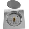 Ralo Click Inteligente Aço Inox Quadrado Veda Cheiro 15x15cm Maxforte - 6