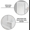 Ver imagem 4 de Gabinete Suspenso com Cuba e Espelheira Isa Branco/Preto