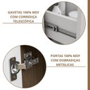 Ver imagem 6 de Gabinete Suspenso com Cuba e Espelheira Isa Amêndoa/Branco