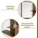 Ver imagem 7 de Gabinete Suspenso com Cuba e Espelheira Isa Marrom/Amêndoa/Off White