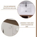 Ver imagem 6 de Gabinete Suspenso com Cuba e Espelheira Isa Amêndoa/Off White