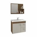 Ver imagem 2 de Gabinete Suspenso Com Cuba E Espelheira Isa 