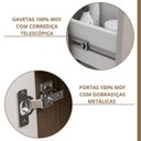 Ver imagem 5 de Gabinete Suspenso com Cuba e Espelheira Isa Amêndoa/Off White