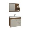 Ver imagem 3 de Gabinete Suspenso Com Cuba E Espelheira Isa 