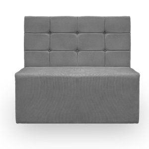 Canto Alemão Confortável para Apartamento Cozinha e Restaurantes Suede Cinza