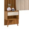 Cabeceira Box Zara com Capitonê e Mesa de Cabeceira - Robel - Ml Robel Móveis Cabeceira Casal e Quee - 3