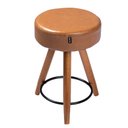 Ver imagem 3 de Kit 2 Banquetas Baixa Viena 50cm Couro Pu