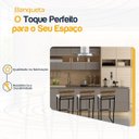 Ver imagem 3 de Kit 3 Banquetas Quadrada Junco Cappuccino para Balcão Ilha Cozinha Área Gourmet Bancada Piscina Bar