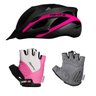 Capacete Ciclismo Feminino Com Luva Bike Arbok Gel Rosa - M - 1