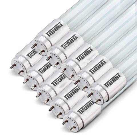 Kit 10 Lâmpadas Tubo Led T8 9,9w 60cm G13 Taschibra Bivolt 6500k Luz Fria