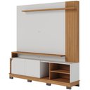 Ver imagem 2 de Estante Painel para TV 75 pol 182cm Mayer C04 Off White Matte Freijó - Lyam Decor