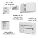 Ver imagem 5 de Armário de Cozinha Completa 240cm Branco Glamy Madesa 08
