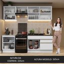 Ver imagem 6 de Armário de Cozinha Completa 240cm Branco Glamy Madesa 08