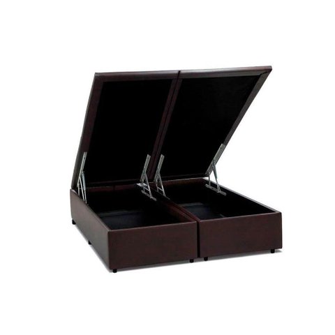 Cama Box Baú Queen Universal Courano Brown (158x198x35) - Costa Rica