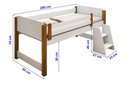 Ver imagem 3 de Cama Naty Branco/mel com 2 Baús e Escadinha com Colchão