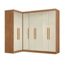 Ver imagem 1 de Guarda Roupas Modulado de Canto Madrid com 7 Portas Branco Maxel
