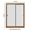 Ver imagem 4 de Guarda-roupa Infantil Madesa Theo 2 Portas de Correr 4 Gavetas - Rustic/branco