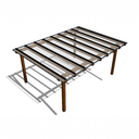 Ver imagem 1 de Kit Policarbonato Compacto Cristal 3mm 4,00m X 6,00m - Perfis Naturais