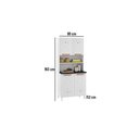 Ver imagem 3 de Cozinha Compacta Telasul Mirage Aço c/4 Portas 80cm Branco