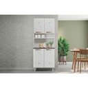 Ver imagem 2 de Cozinha Compacta Telasul Mirage Aço c/4 Portas 80cm Branco