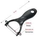 Ver imagem 5 de Conjunto de Facas Inox Escovado Preto 4 Pçs com Descascador