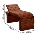 Ver imagem 2 de Maca de Estética Reclinável e Reta Andressa Speciale Home Terracota Veludo