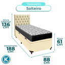 Ver imagem 3 de Kit Cama Box Bau + Cabeceira + Colchão Solteiro D33 - Iso100 - Ortobom