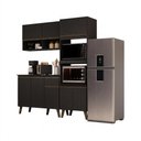 Ver imagem 3 de Cozinha Compacta Atlanta Tune 1 Gaveta 165cm Preto Touch Móveis Carraro