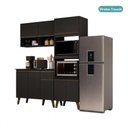 Ver imagem 6 de Cozinha Compacta Atlanta Tune 1 Gaveta 165cm Preto Touch Móveis Carraro