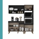 Ver imagem 7 de Cozinha Compacta Atlanta Tune 1 Gaveta 165cm Preto Touch Móveis Carraro