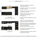 Ver imagem 3 de Cozinha Modulada Completa 357cm 6 Peças com Balcão para Cooktop Veneza Multimóveis MP2275