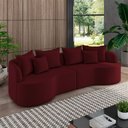 Ver imagem 1 de Sofá Living Decorativo Salinas 4 ou Mais Lugares com Almofadas 290cm Modulado Veludo Bordô G33- Gran